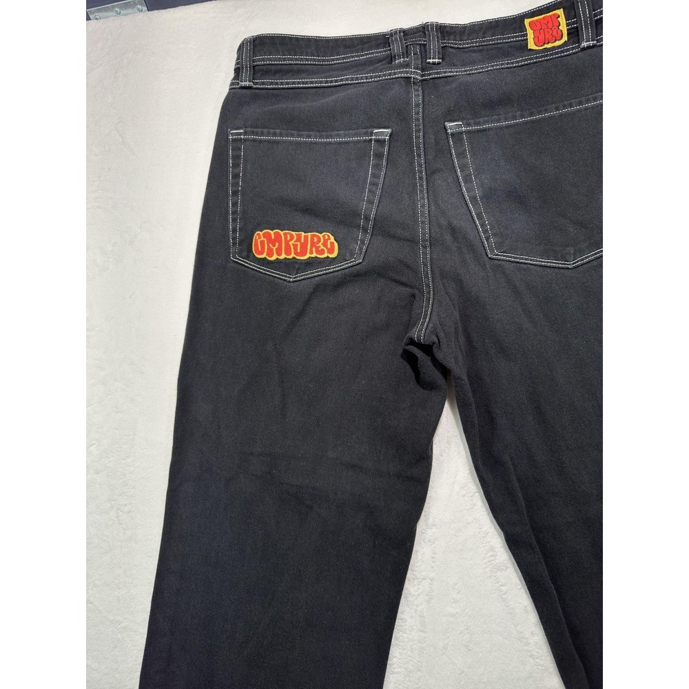 CMPURE Jeans Mens 32x30 Black Denim Relaxed Fit Straight Leg Dark Wash Casual - Picture 8 of 9